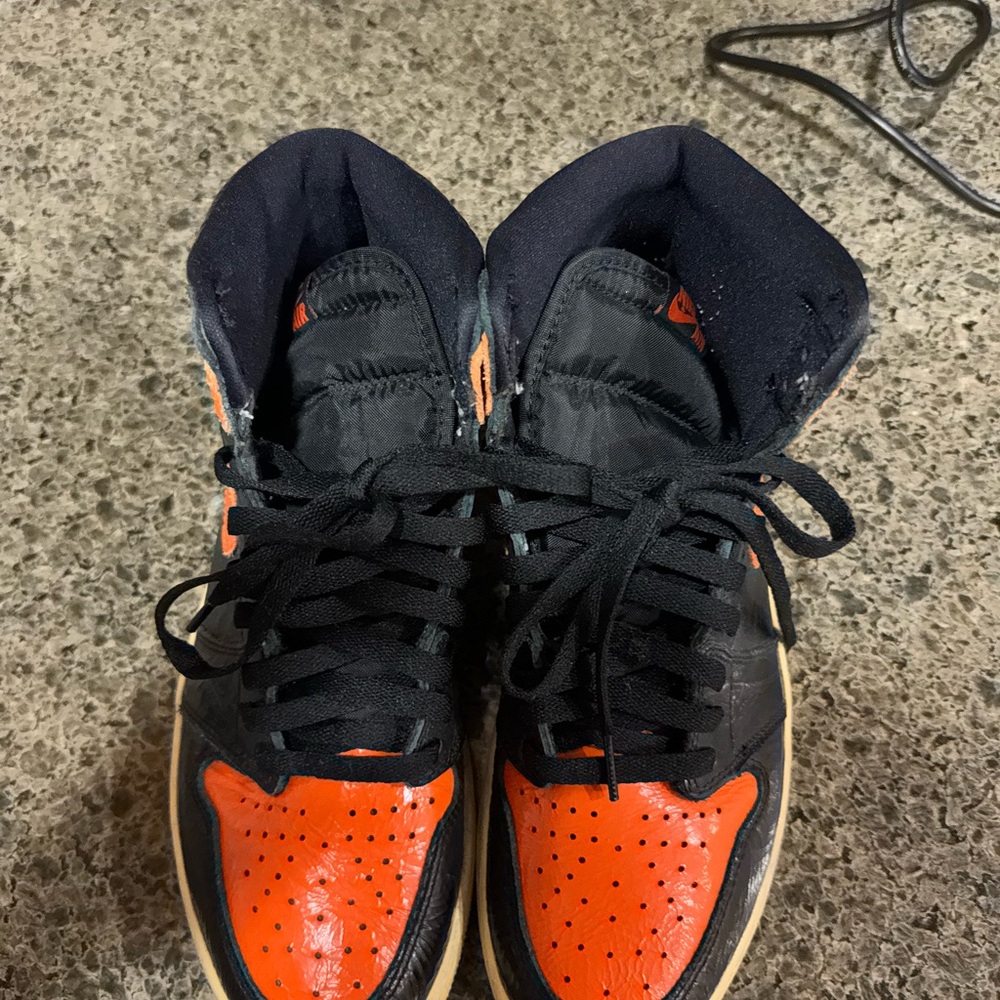 Nike Black and Orange Sneakers